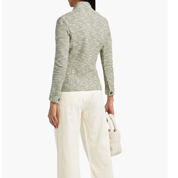 Rag and Bone Slade Boucle Tweed Blazer in Light Green - Picture 5 of 9